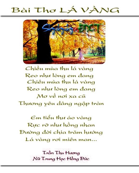 Bài thơ lá vàng