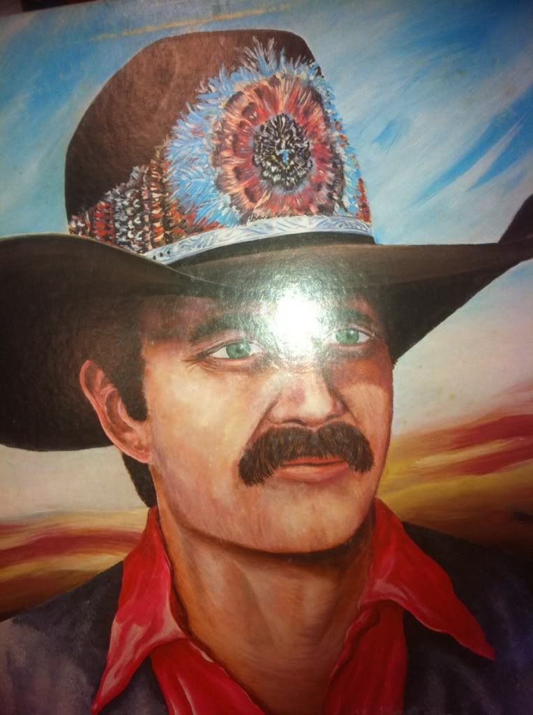 Solved Anybody Recognize This Old Album Cover Painting Of A Man With Cowboy Hat The Gear Page