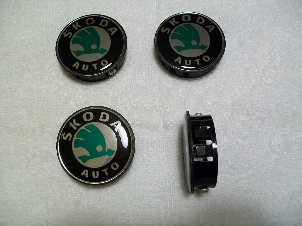 Alloy wheel centre caps Skoda Fabia Mk I (19992007) BRISKODA