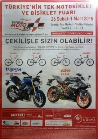 2015 motosiklet fuarına bedava bilet