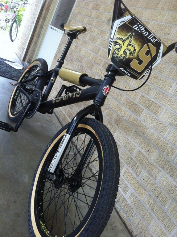 black and gold bmx