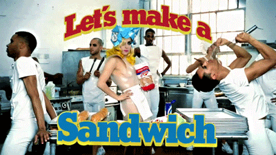 Lady Gaga Telephone Sandwich